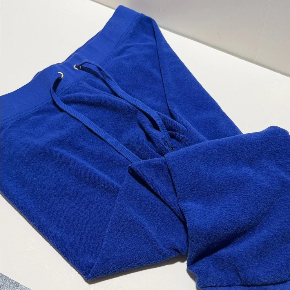 Juicy Couture XS Blue Terry Pants with Gold Accents - Picture 9 of 12